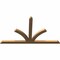 Ekena Millwork Richland Timber Gable Bracket, Western Red Cedar, 108"W x 63"H x 3 1/2"D x 5 1/2"F, 14/12 Pitch GBW108X63X0406RIC00SWR - alternate 3